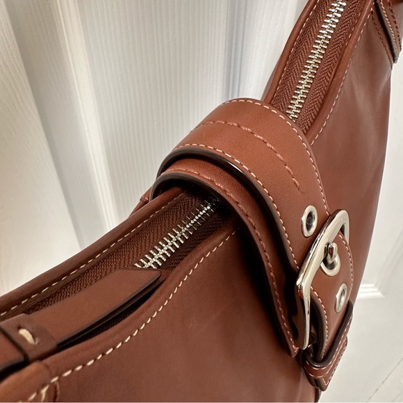 Coach Hamilton Y2K Hobo in Cognac Leather with Buckle Closure LIKE NEW - Picture 7 of 16